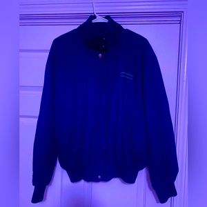 Green Vintage Blue Drake & Co Bomber Jacket Zip Up